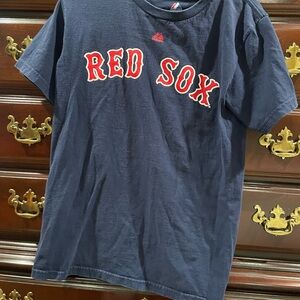 Majestic Navy Red Sox Kids Tee